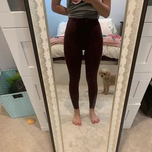 Assets by SPANX Maroon Leggings